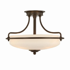 Quoizel Griffin Bronze 4 Light Ceiling Semi Flush simple ceiling design light