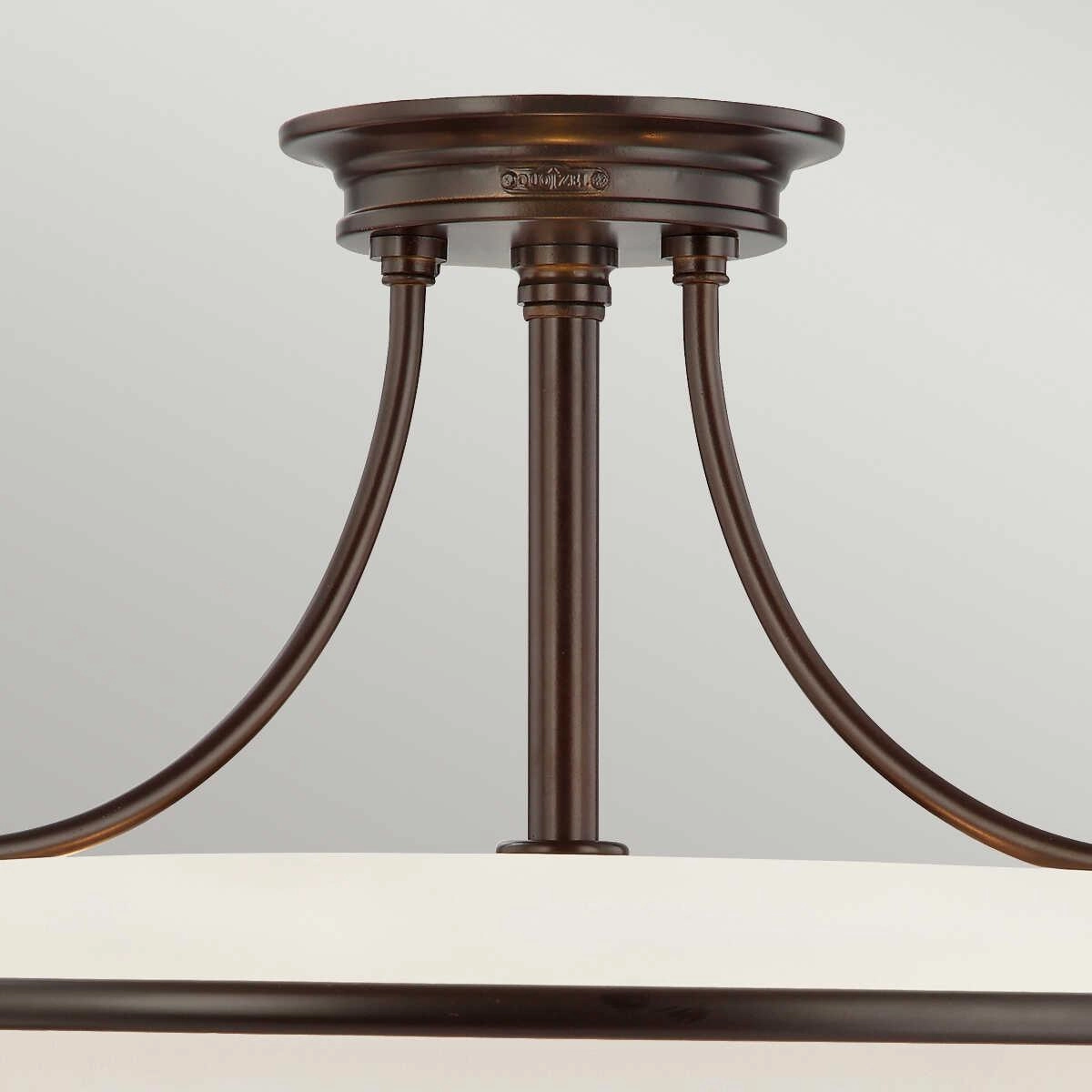 Quoizel Griffin Bronze 4 Light Ceiling Semi Flush