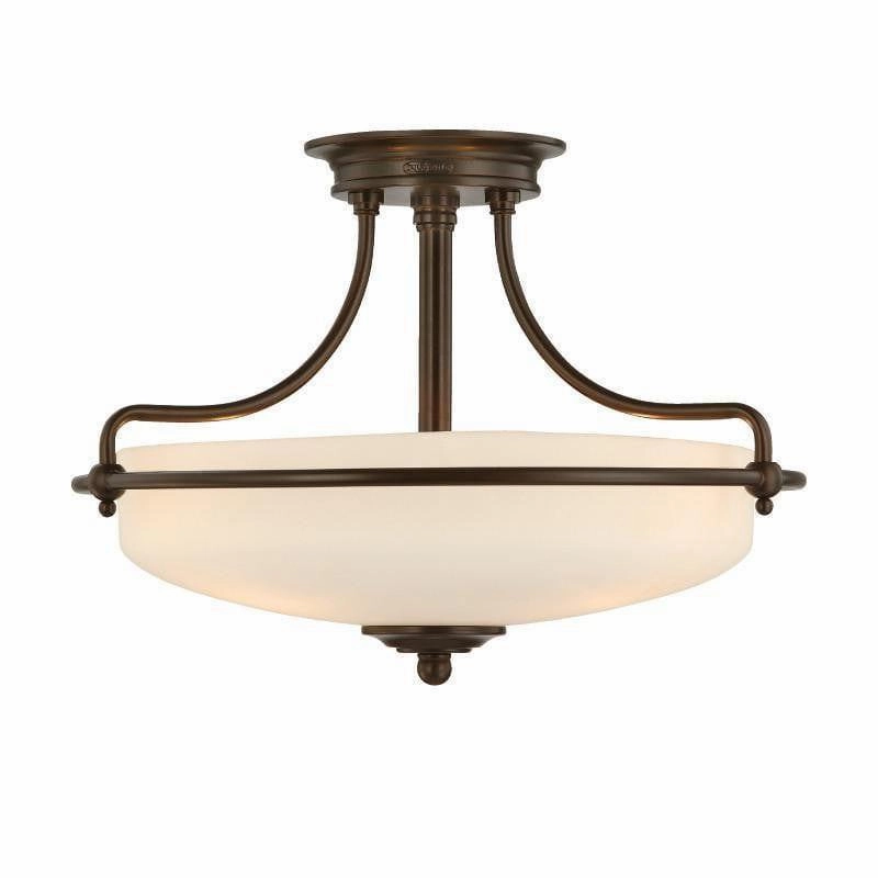 Quoizel Griffin Bronze 4 Light Ceiling Semi Flush simple ceiling design light