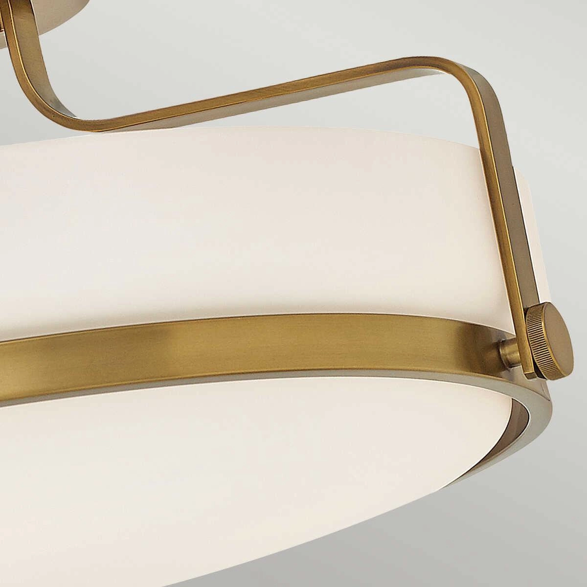 Quoizel Griffin Chrome 4 Light Art Deco Ceiling Semi Flush