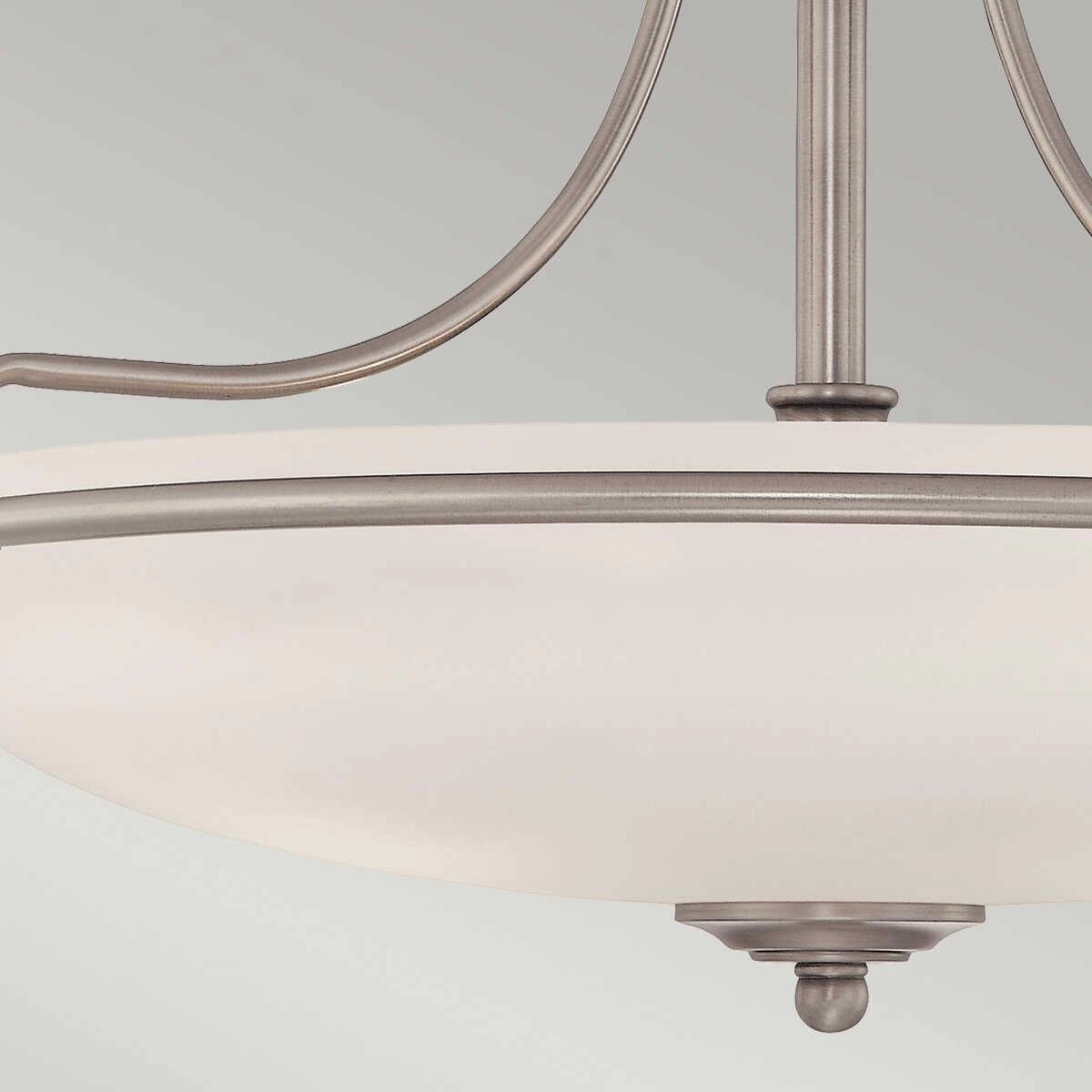 Quoizel Griffin Nickel 4 Light Semi Flush Ceiling Light