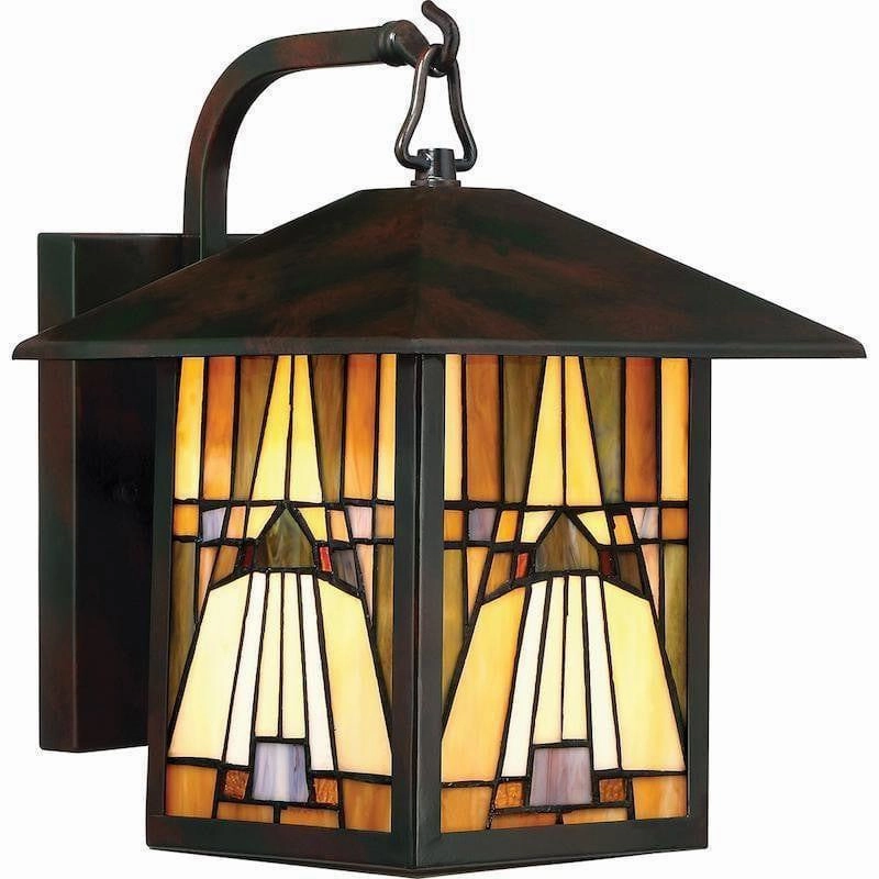Quoizel Inglenook Medium Tiffany Outdoor Wall Light outdoor wall lamp