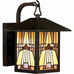 Quoizel Inglenook Small Tiffany Outdoor Wall Light outdoor wall lamp