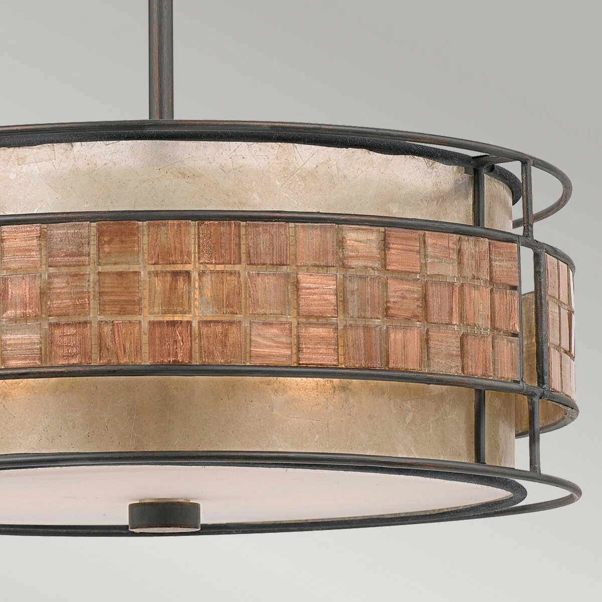 Quoizel Laguna Copper Mosaic Pendant Ceiling Light