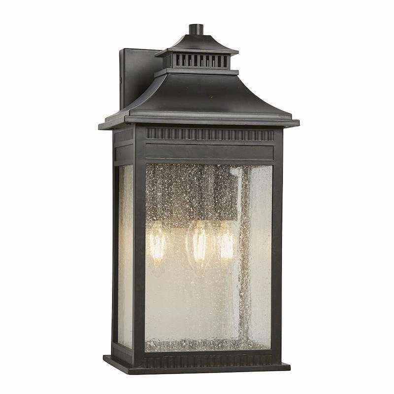 Quoizel Livingston Large Bronze Outdoor Wall Light outdoor wall lamp
