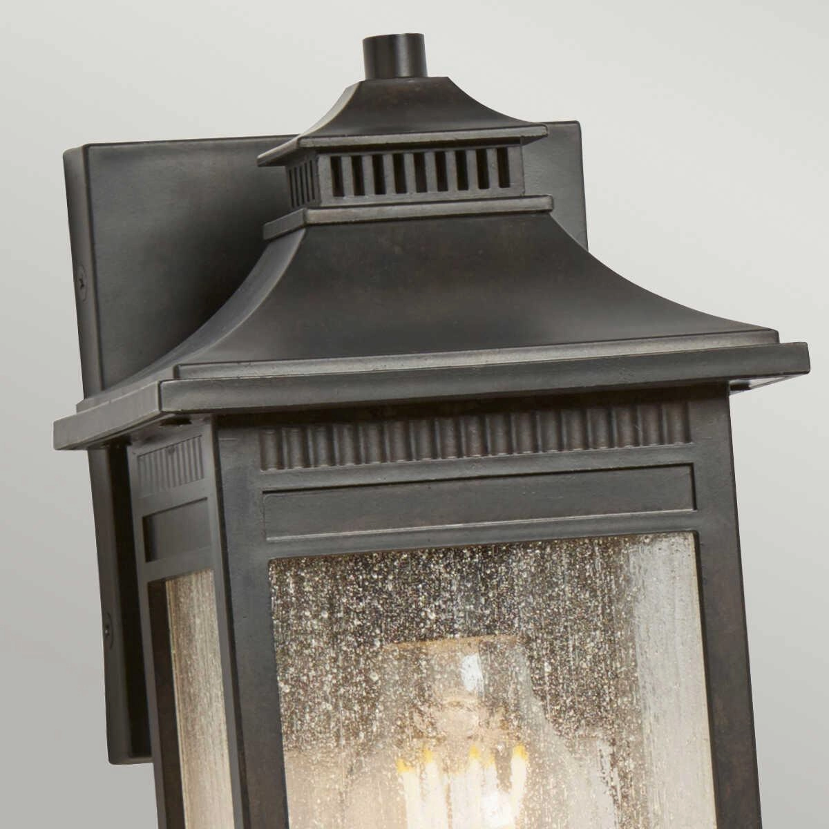 Quoizel Livingston Small Bronze Outdoor Wall Light