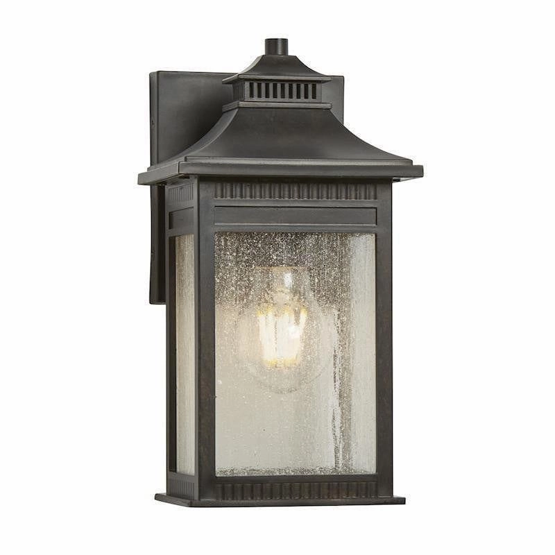 Quoizel Livingston Small Bronze Outdoor Wall Light outdoor wall lamp
