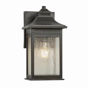 Quoizel Livingston Small Bronze Outdoor Wall Light outdoor wall lamp