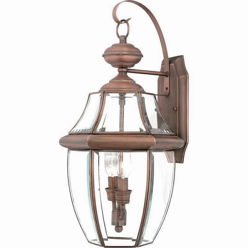 Quoizel Newbury Aged Copper Large Outdoor Wall Light outdoor wall lamp