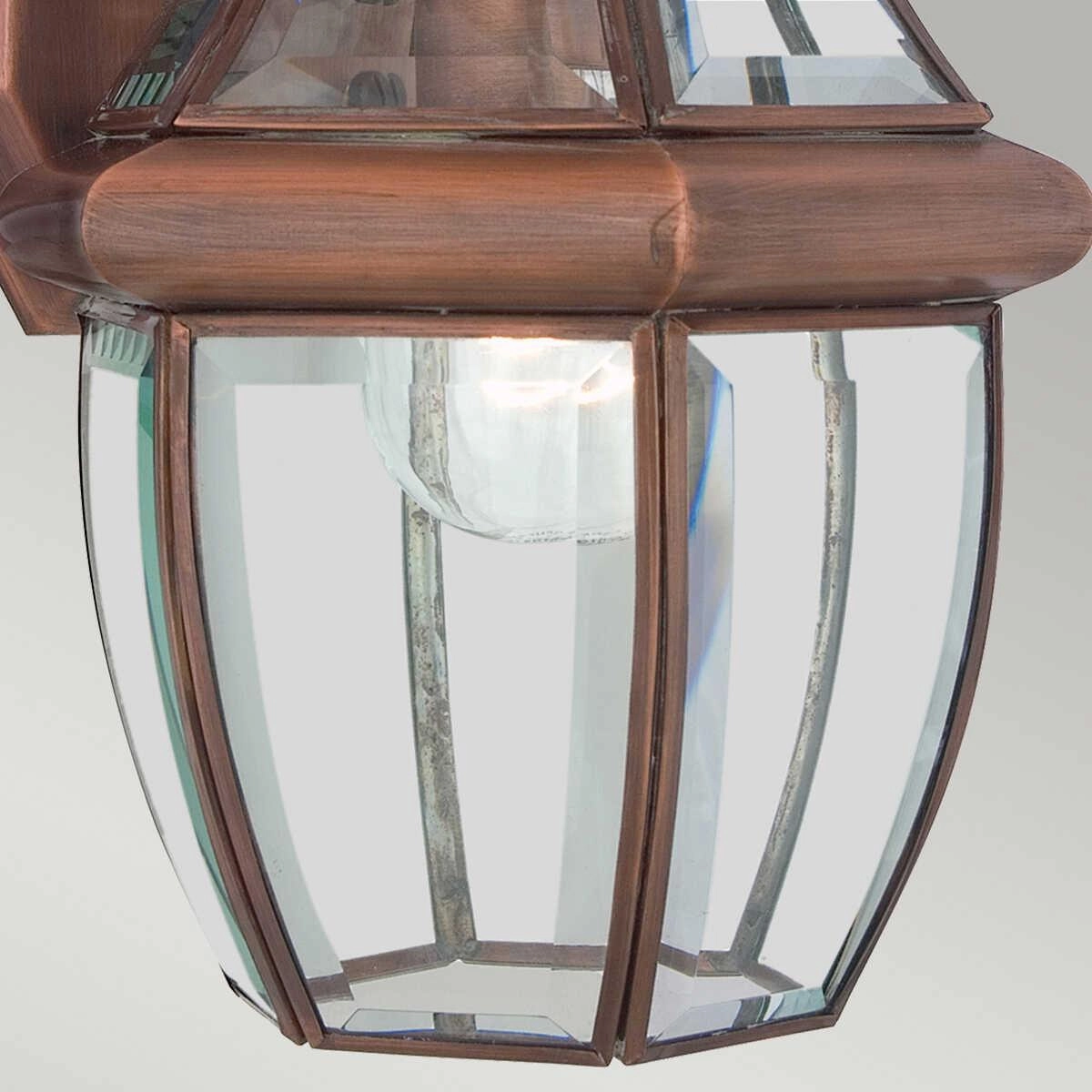 Quoizel Newbury Aged Copper Medium Outdoor Wall Light