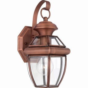 Quoizel Newbury Aged Copper Small Outdoor Wall Light outdoor wall lamp