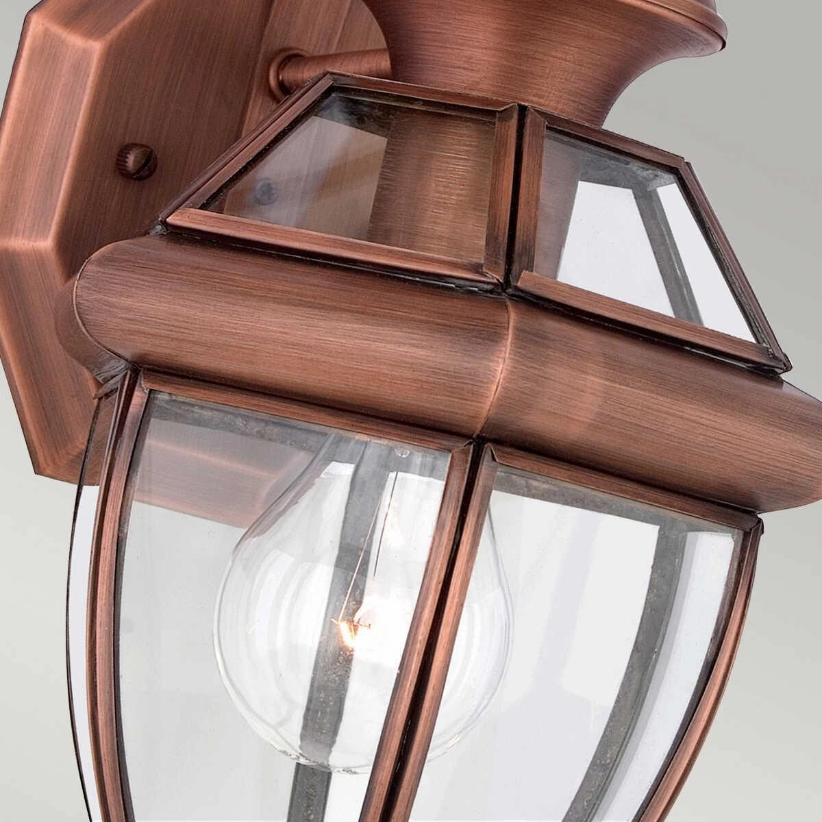 Quoizel Newbury Aged Copper Small Outdoor Wall Light