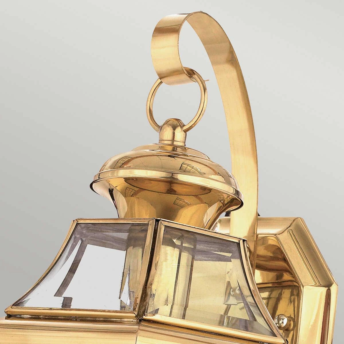 Quoizel Newbury Polished Brass Medium Outdoor Wall Light