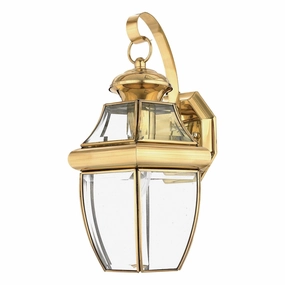 Quoizel Newbury Polished Brass Medium Outdoor Wall Light outdoor wall lamp