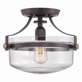 Quoizel Penn Station Western Bronze Ceiling Light simple ceiling design light