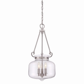 Quoizel Stewart 3 Light Brushed Nickel Ceiling Pendant Light minimalist ceiling light