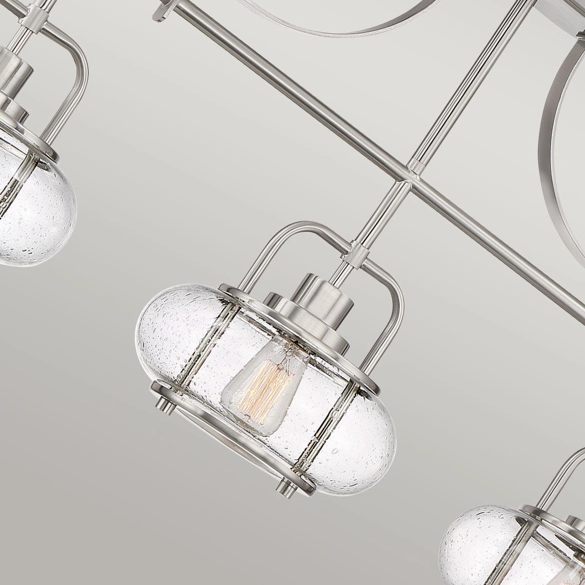 Quoizel Trilogy 3 Light Island Brushed Nickel Pendant