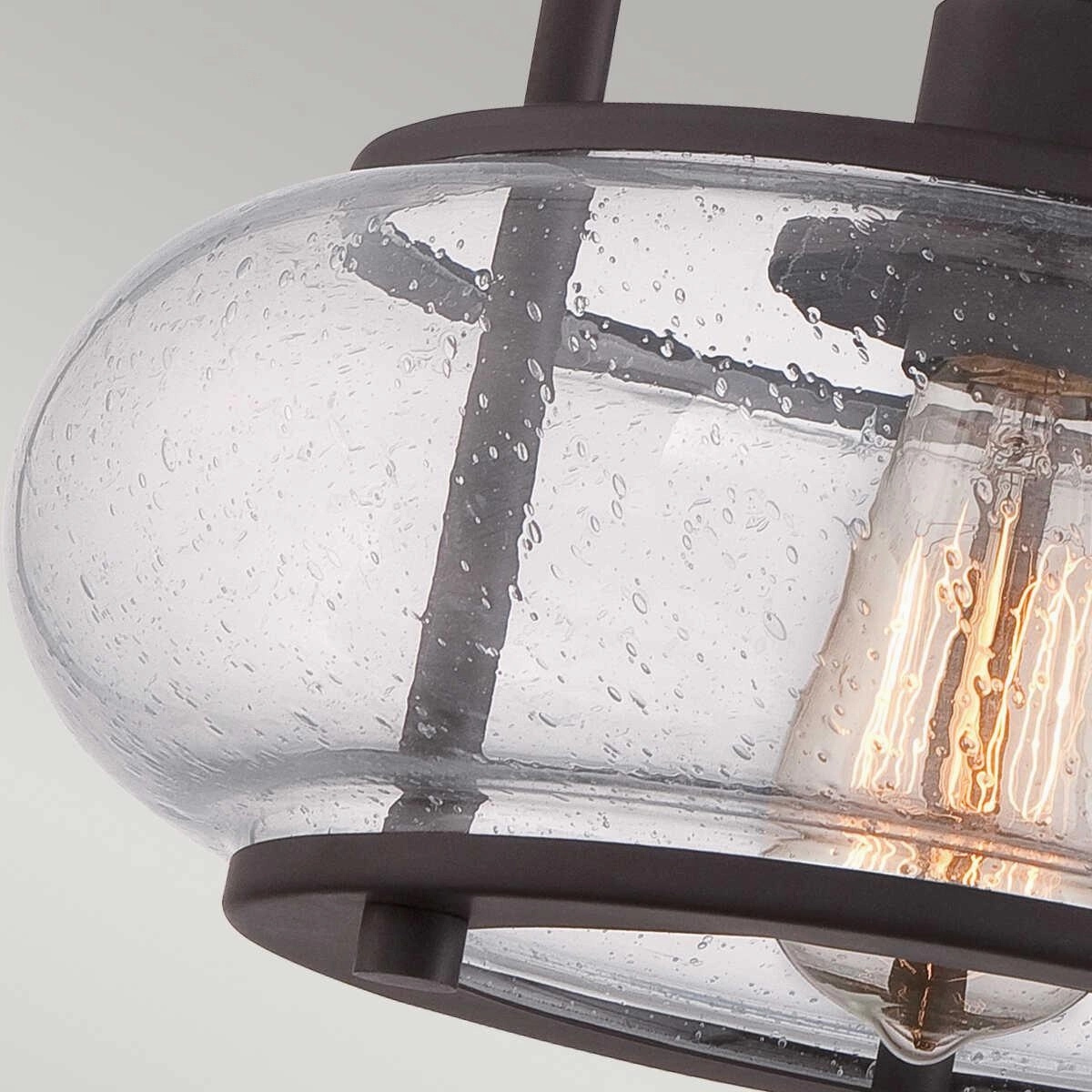 Quoizel Trilogy Small Old Bronze Semi-Flush Ceiling Light