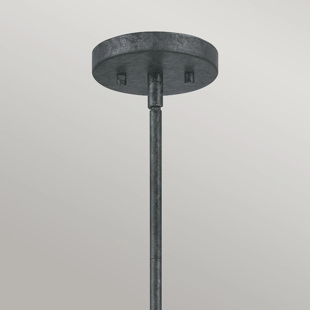 Quoizel Vanguard 3 Light Black Pendant
