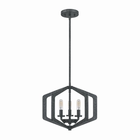 Quoizel Vanguard 3 Light Black Pendant modern ceiling lamp