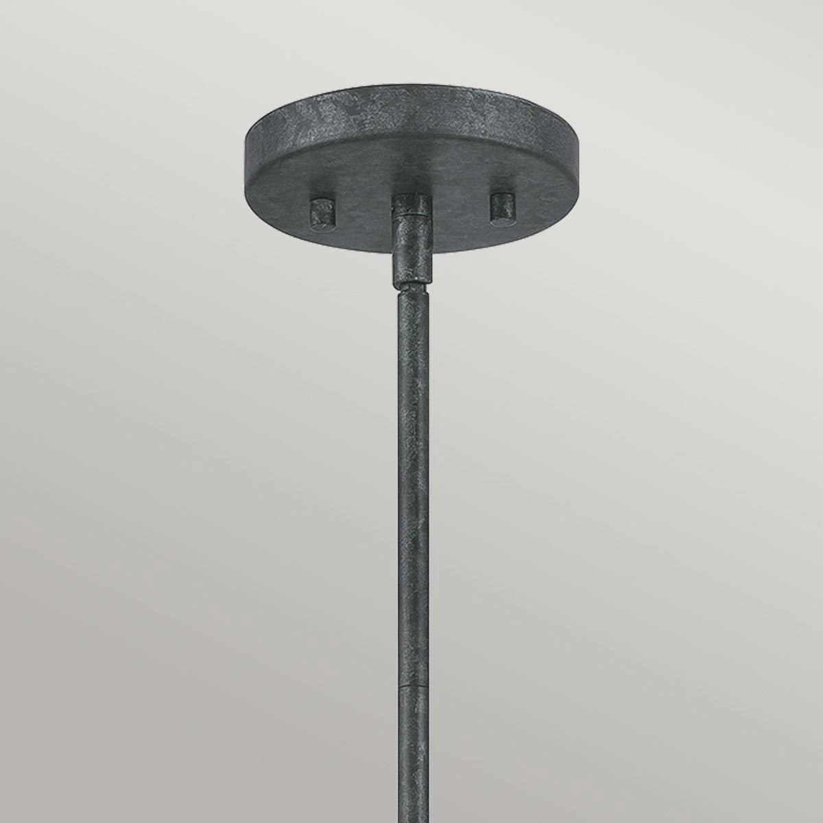 Quoizel Vanguard 3 Light Black Pendant