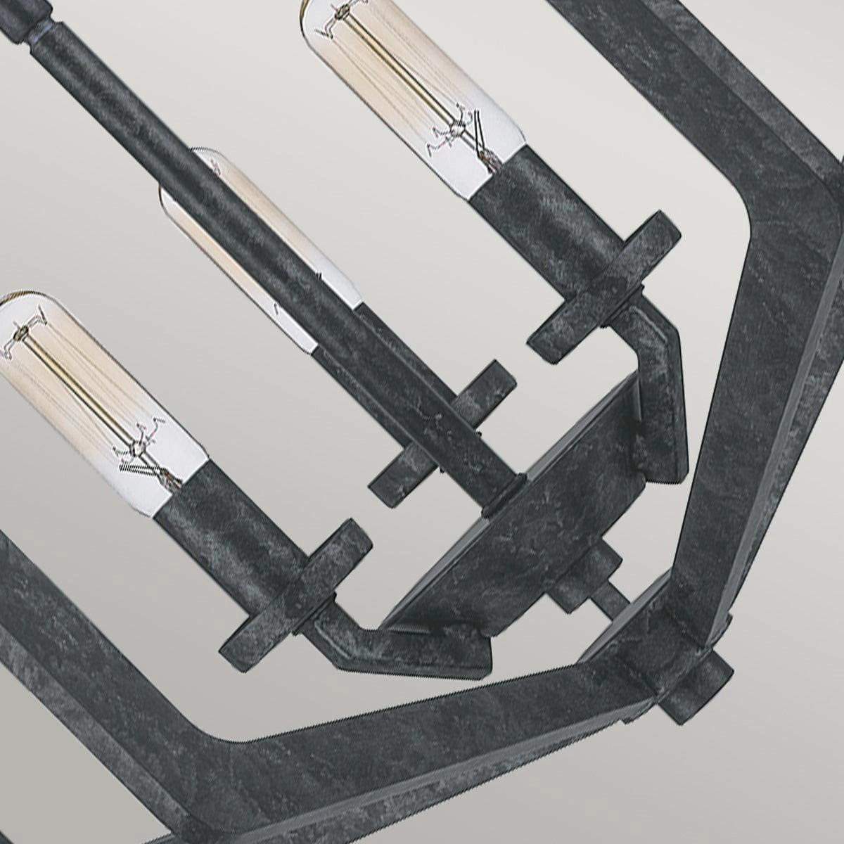 Quoizel Vanguard 3 Light Black Pendant