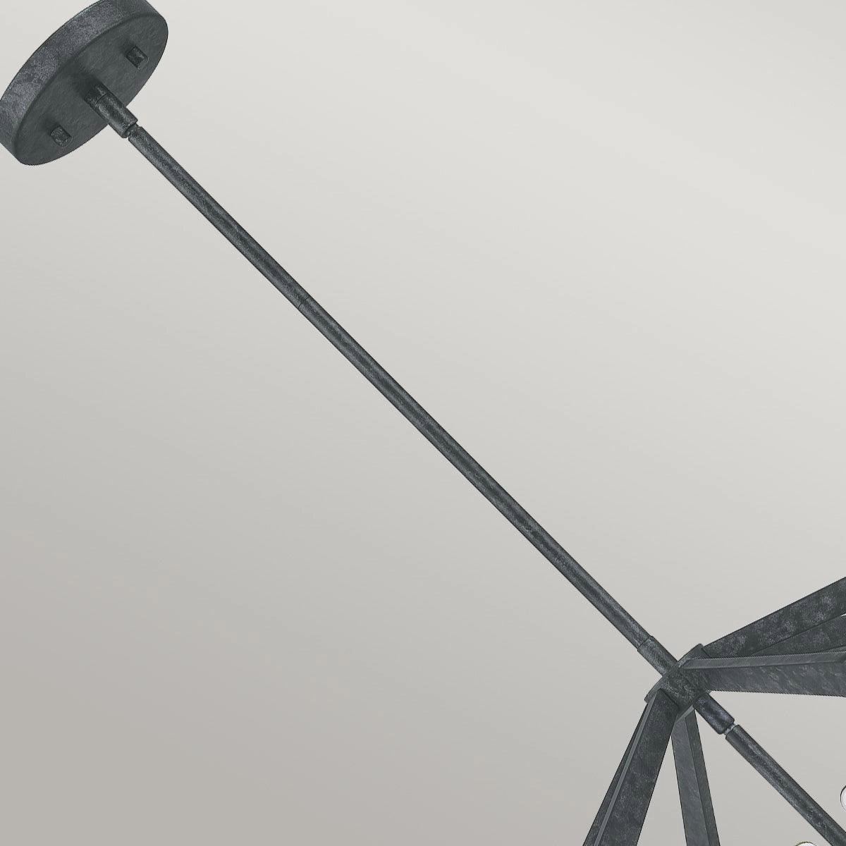Quoizel Vanguard 4 Light Black Ceiling Pendant