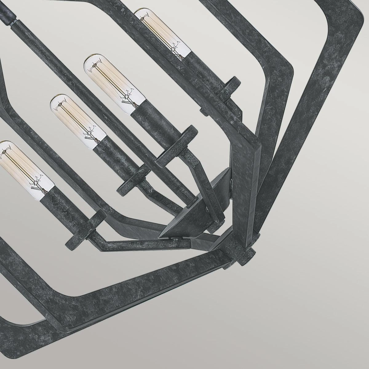 Quoizel Vanguard 4 Light Black Ceiling Pendant