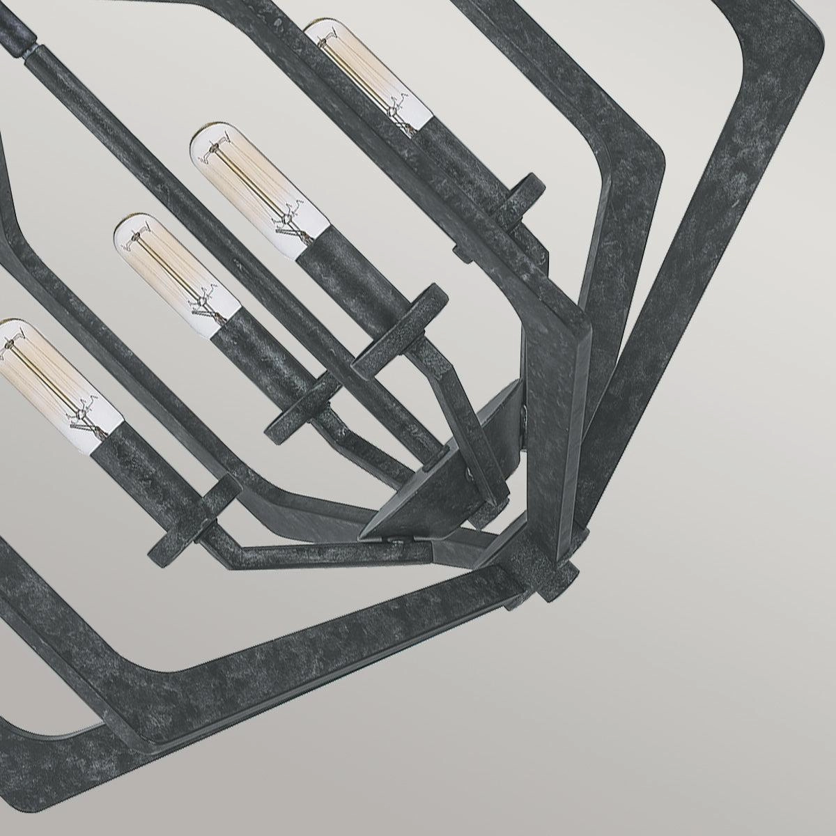 Quoizel Vanguard 4 Light Black Ceiling Pendant