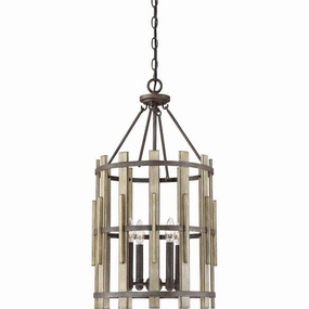 Quoizel Wood Hollow 4 Light Black Chandelier minimalist ceiling light