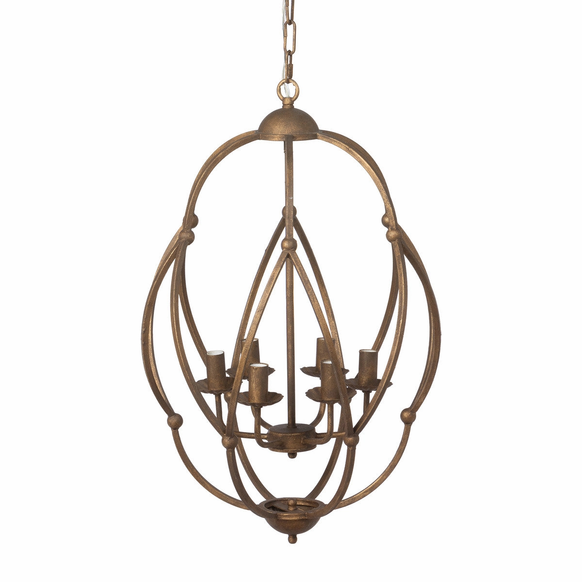 Raleigh Bronze Chandelier rechargeable bedside light