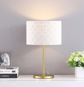 Ramiro Drum Shade Buffet Table Lamp Gold mini decorative bulb