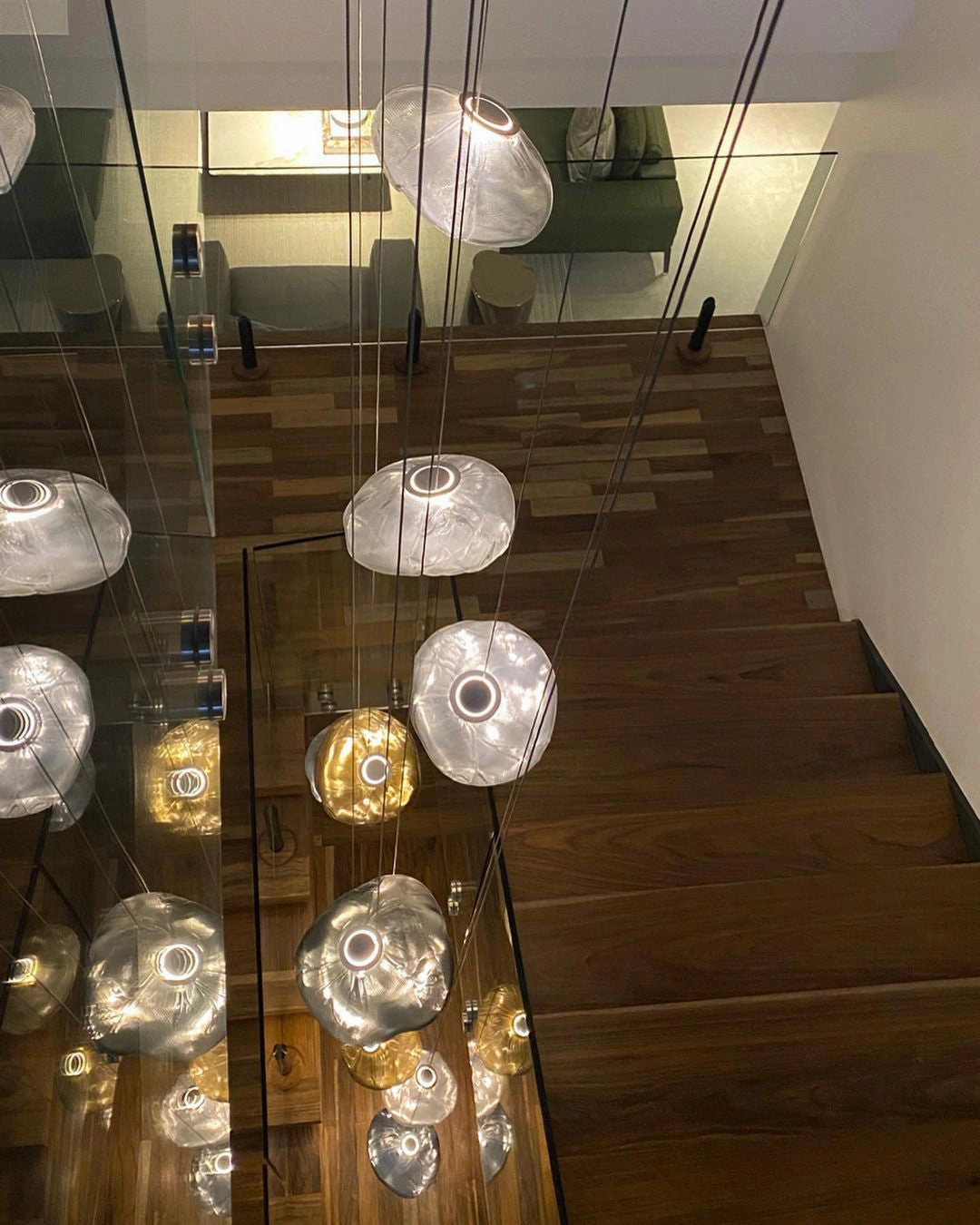 Random 73 Glass Pendant Light
