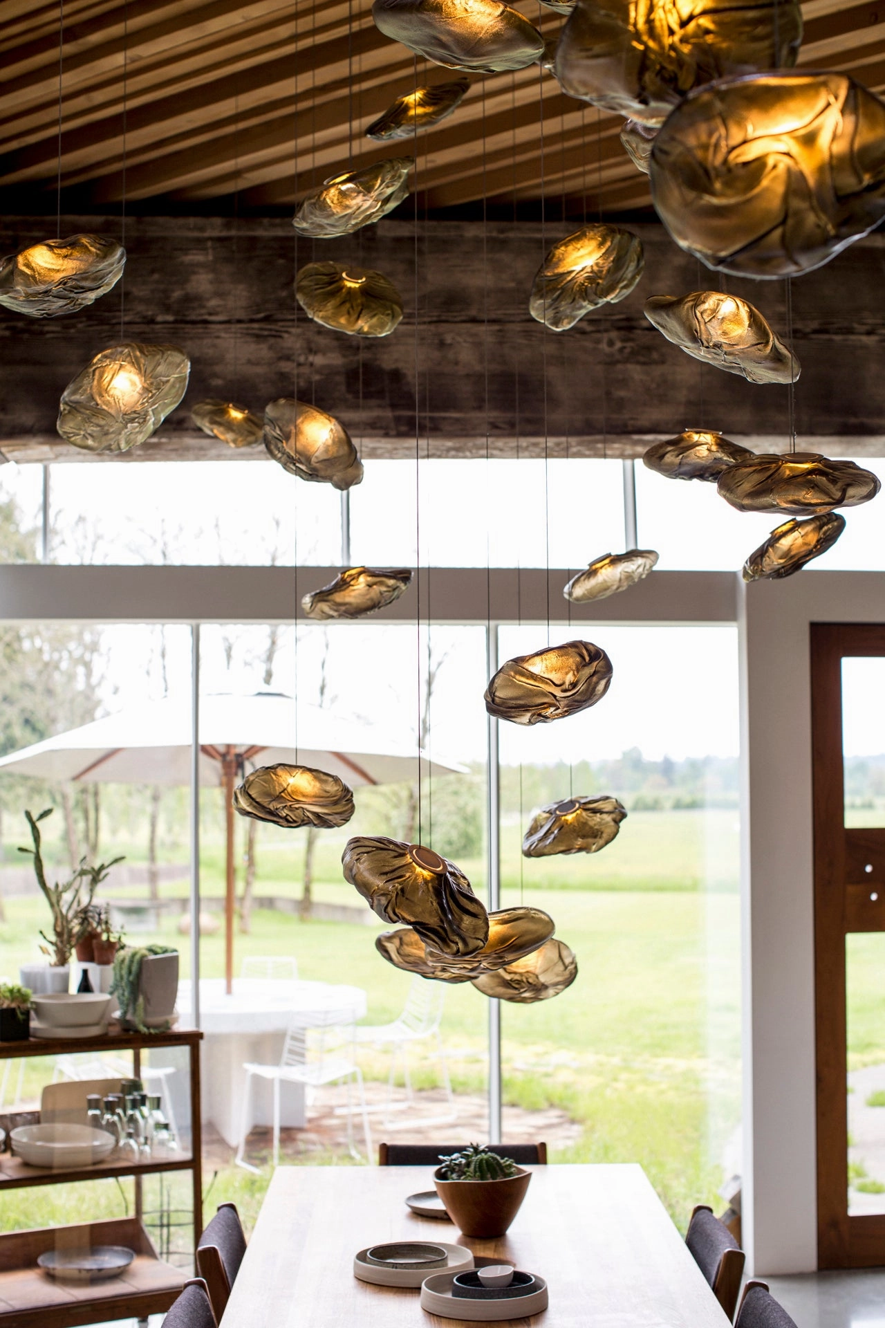 Random 73 Glass Pendant Light