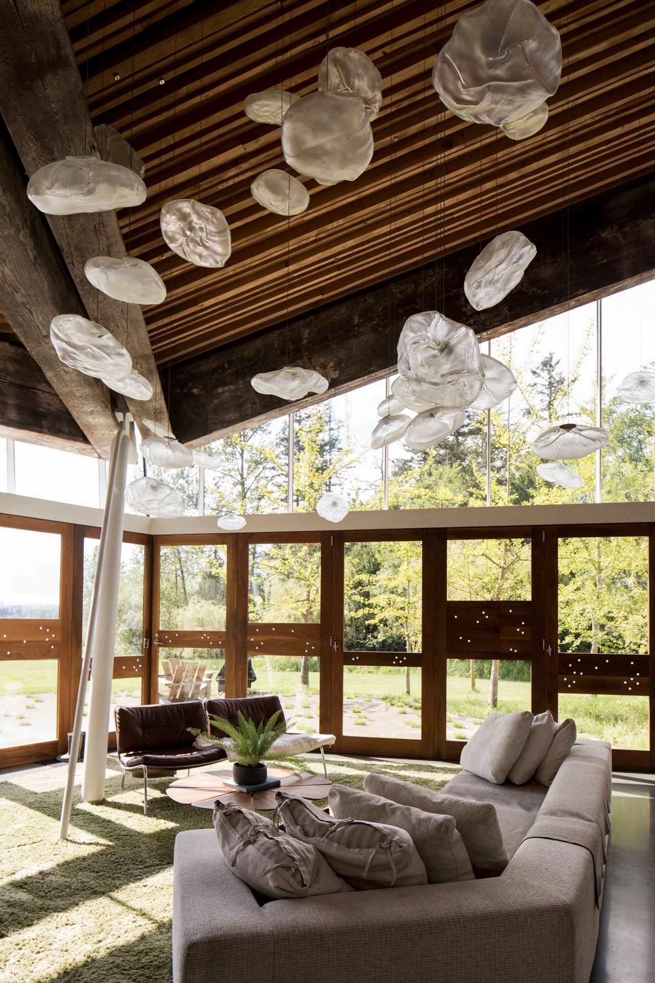 Random 73 Glass Pendant Light
