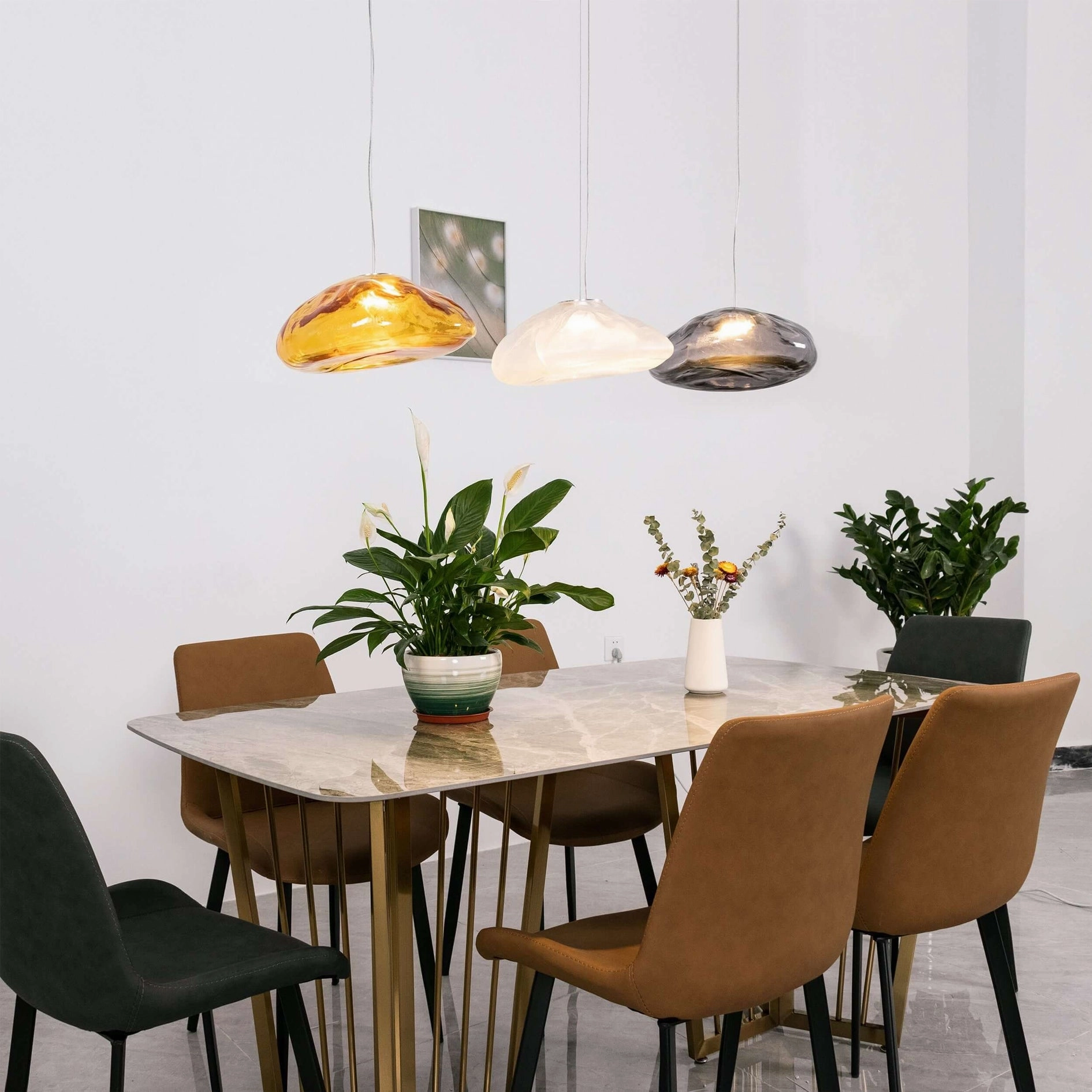 Random 73 Glass Pendant Light