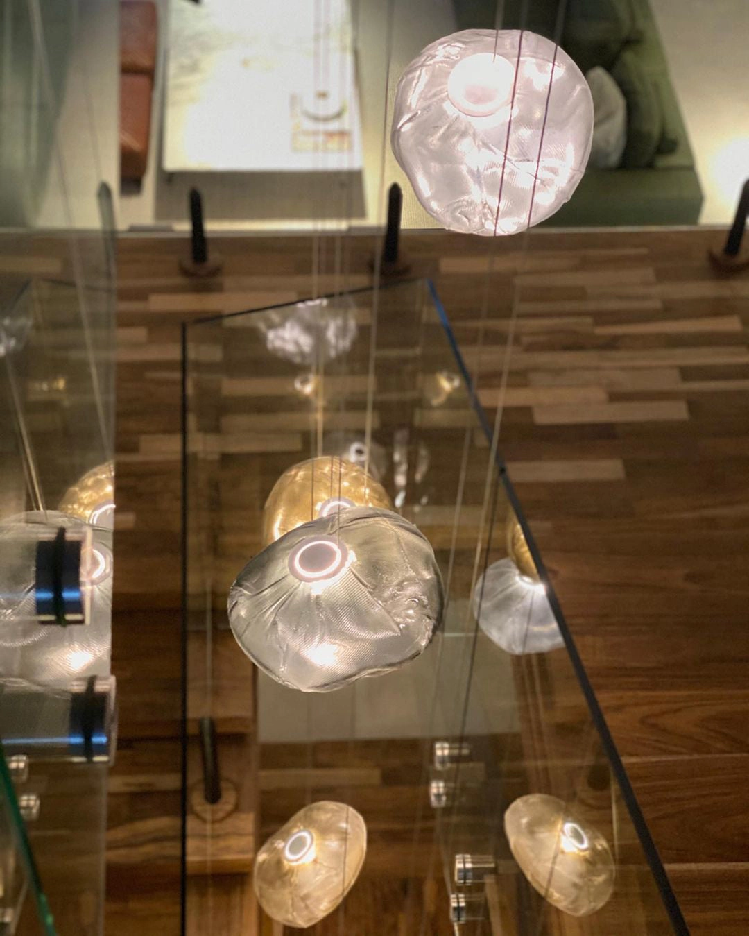 Random 73 Glass Pendant Light