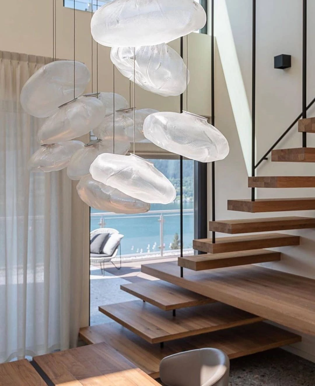 Random 73 Glass Pendant Light