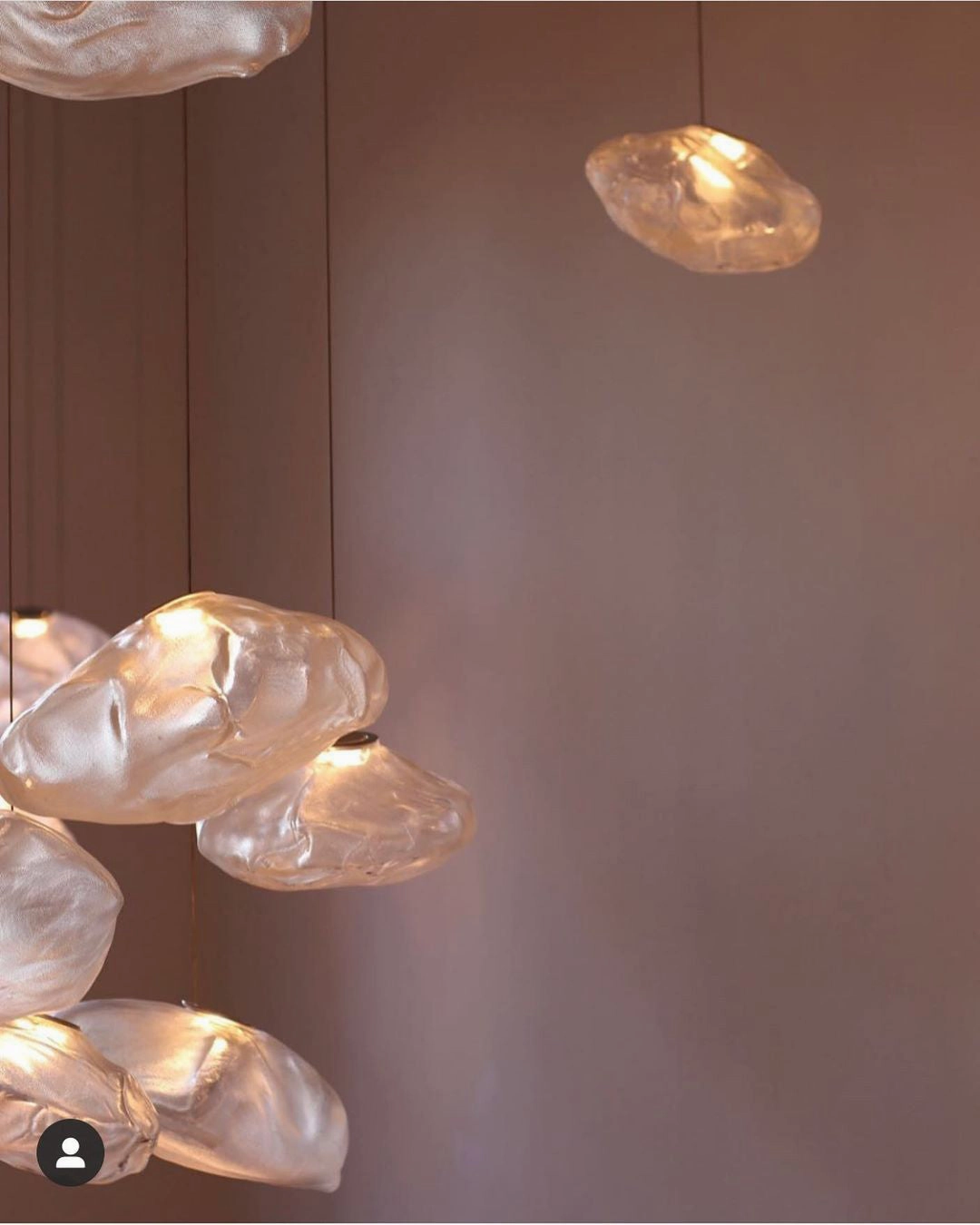 Random 73 Glass Pendant Light