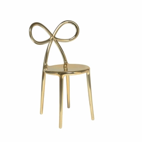 Ribbon Chair Metal Finish indoor ambient light
