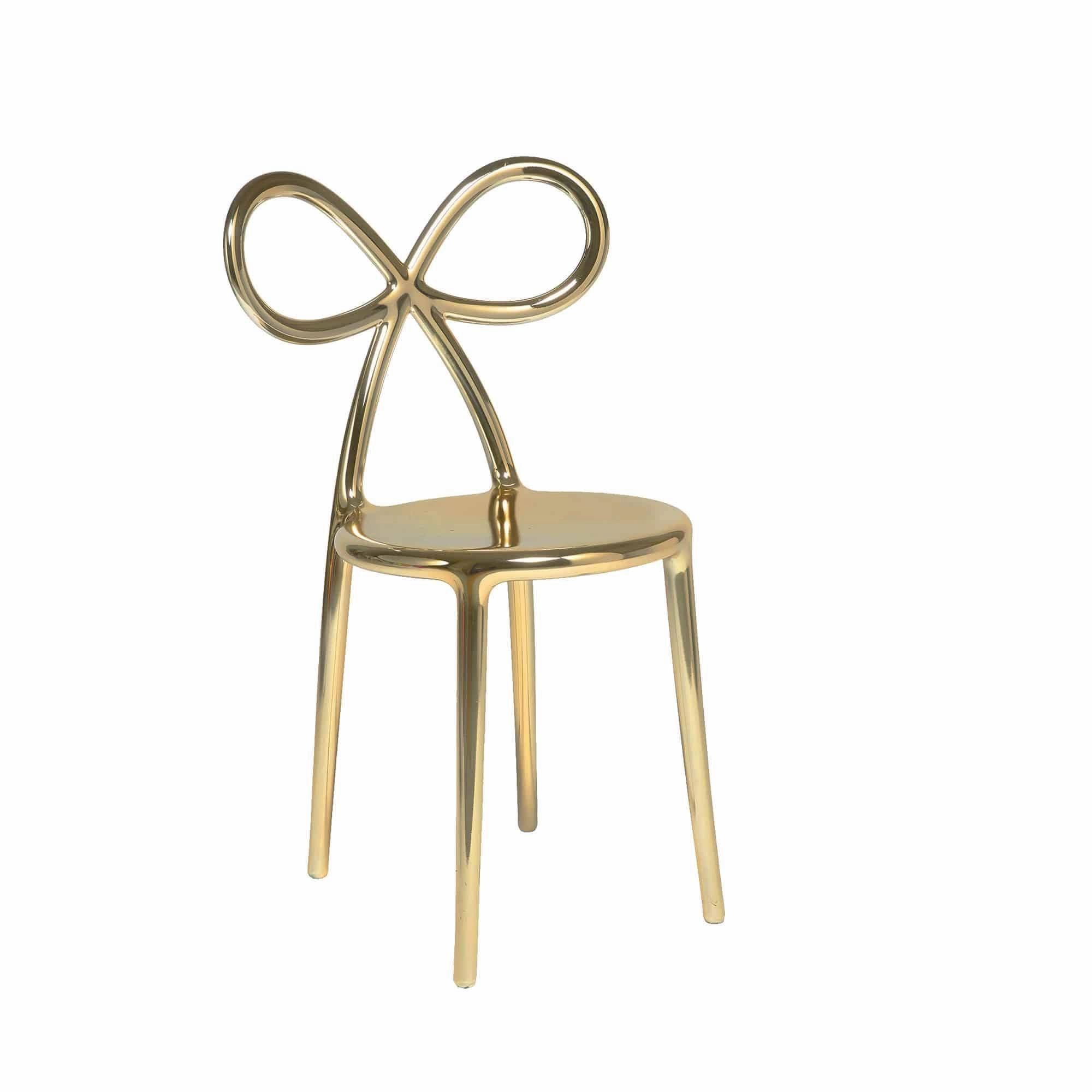 Ribbon Chair Metal Finish indoor ambient light