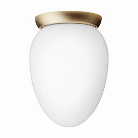 RIZZATTO 171 LOFTSLAMPE SATIN MESSING/OPAL ceramic table lamp