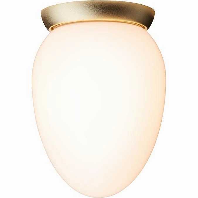 RIZZATTO 171 LOFTSLAMPE SATIN MESSING/OPAL