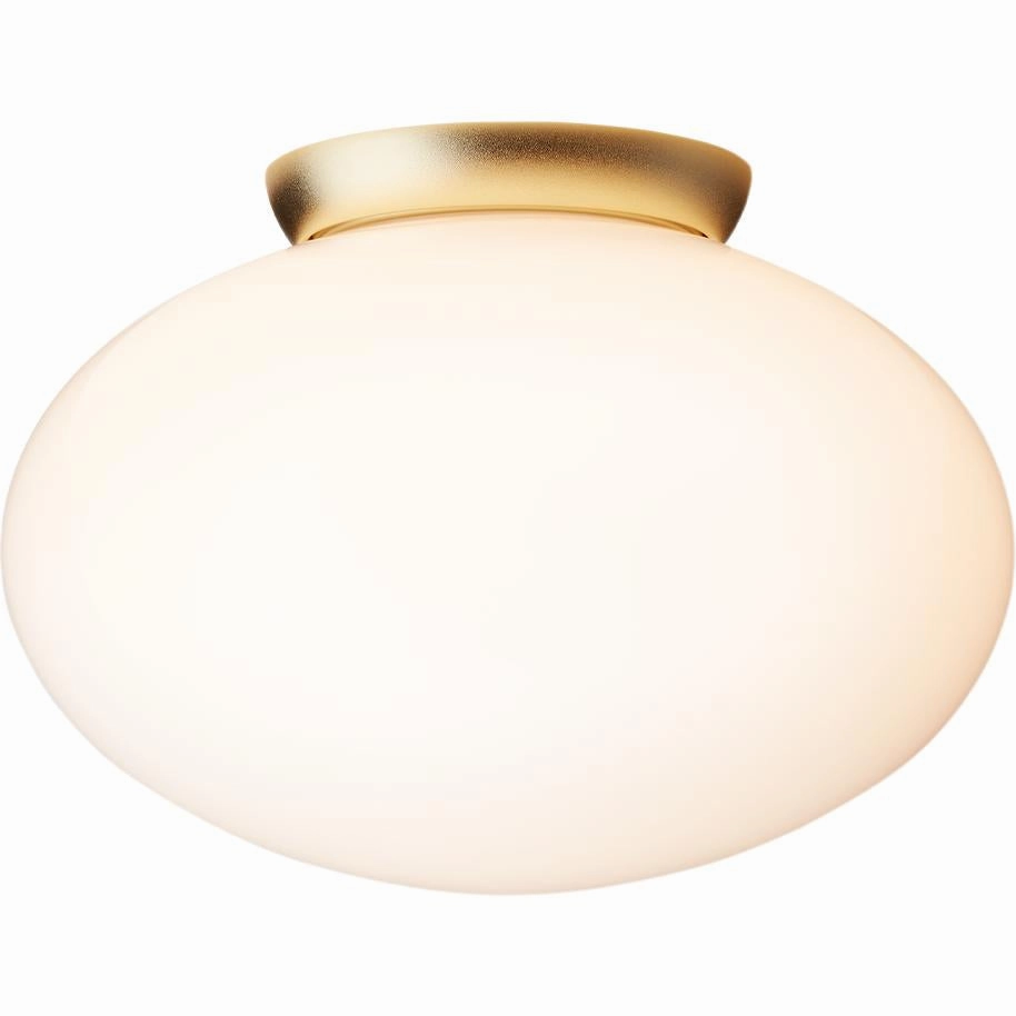 RIZZATTO 301 LOFTSLAMPE SATIN MESSING/OPAL
