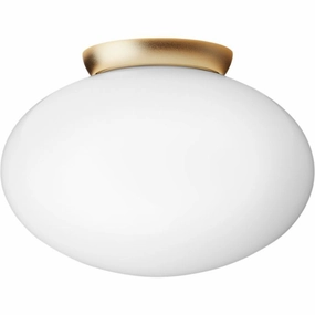 RIZZATTO 301 LOFTSLAMPE SATIN MESSING/OPAL ceramic table lamp