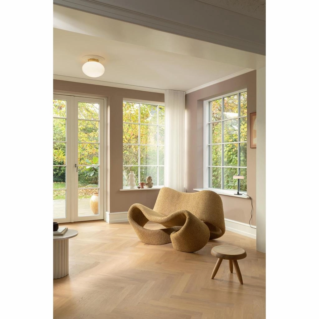 RIZZATTO 301 LOFTSLAMPE SATIN MESSING/OPAL
