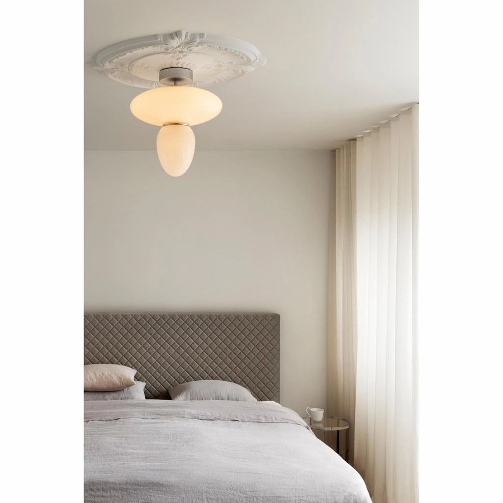 RIZZATTO 42 LOFTSLAMPE SATINSLV/OPAL