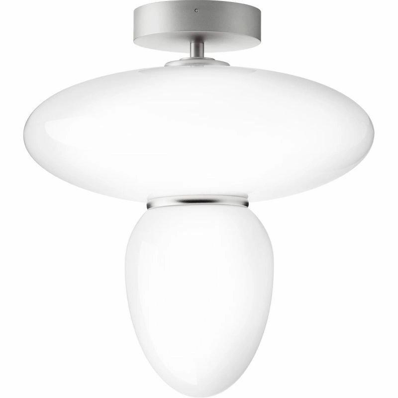 RIZZATTO 42 LOFTSLAMPE SATINSLV/OPAL ceramic table lamp