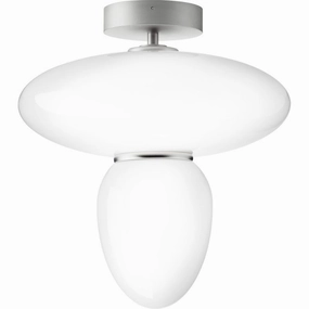 RIZZATTO 42 LOFTSLAMPE SATINSLV/OPAL ceramic table lamp