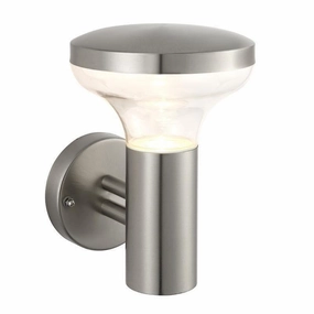 Roko Marine Grade Brushed Stainless Steel Outdoor Wall Light indoor ambient light
